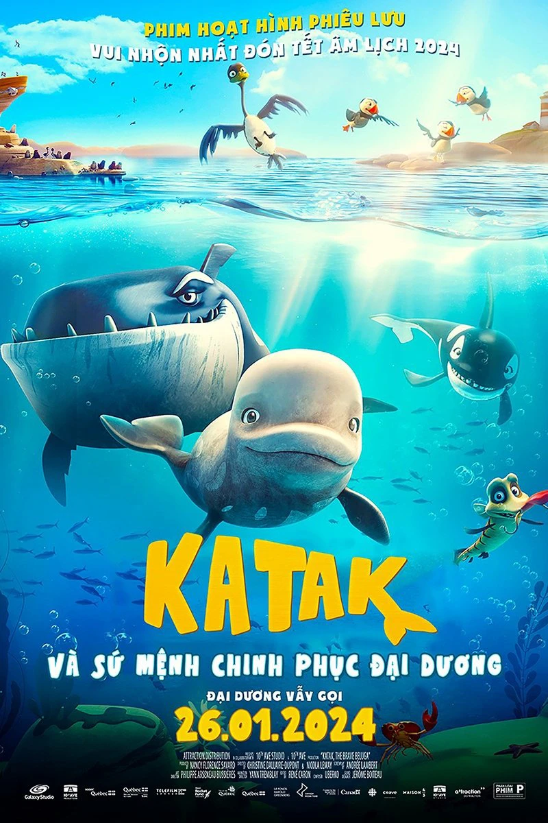 Phim Katak và Sứ Mệnh Chinh Phục Đại Dương - Katak: The Brave Beluga (2023)