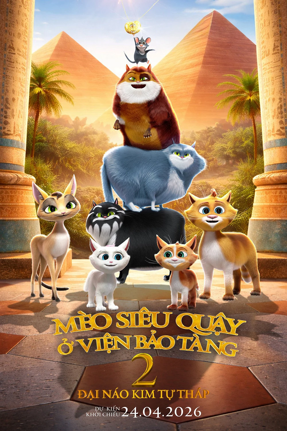 Phim Mèo Siêu Quậy Ở Viện Bảo Tàng 2: Đại Náo Kim Tự Tháp - Cats in the Museum 2: Treasures of Egypt (2026)